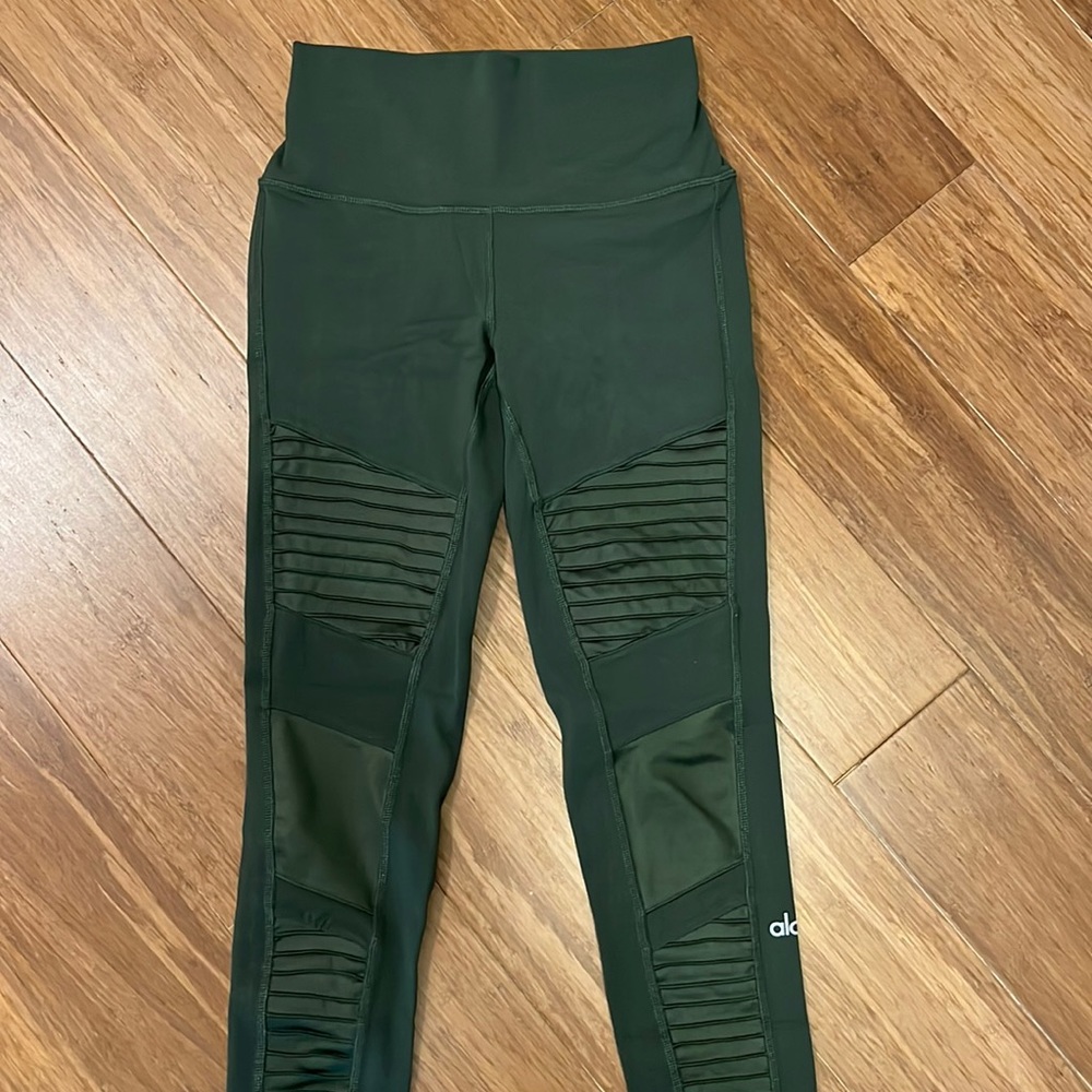 Alo Logo High Waist Moto Legging